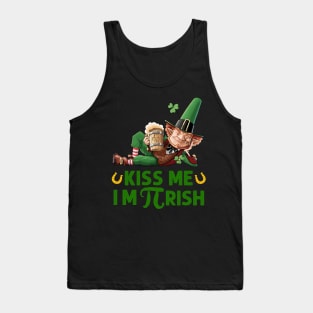 kiss me i m pi rish Tank Top